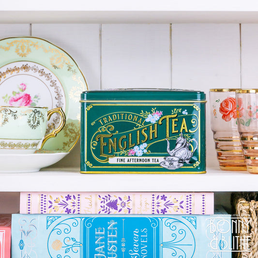 Vintage Victorian Tea Tin 40 English Afternoon Teabags